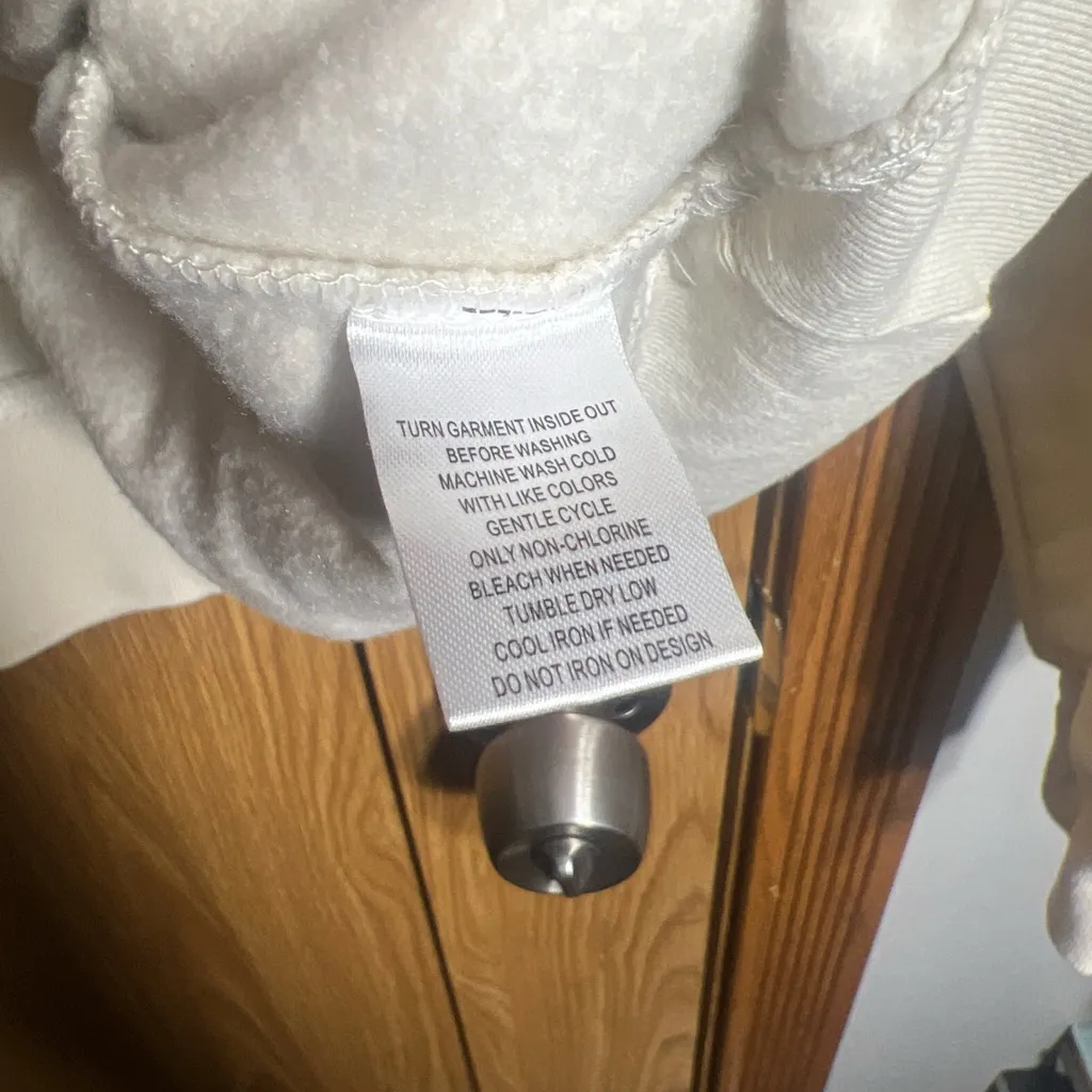 Disney White Crewneck Sweater with Mickey Mouse Patch - Image 6