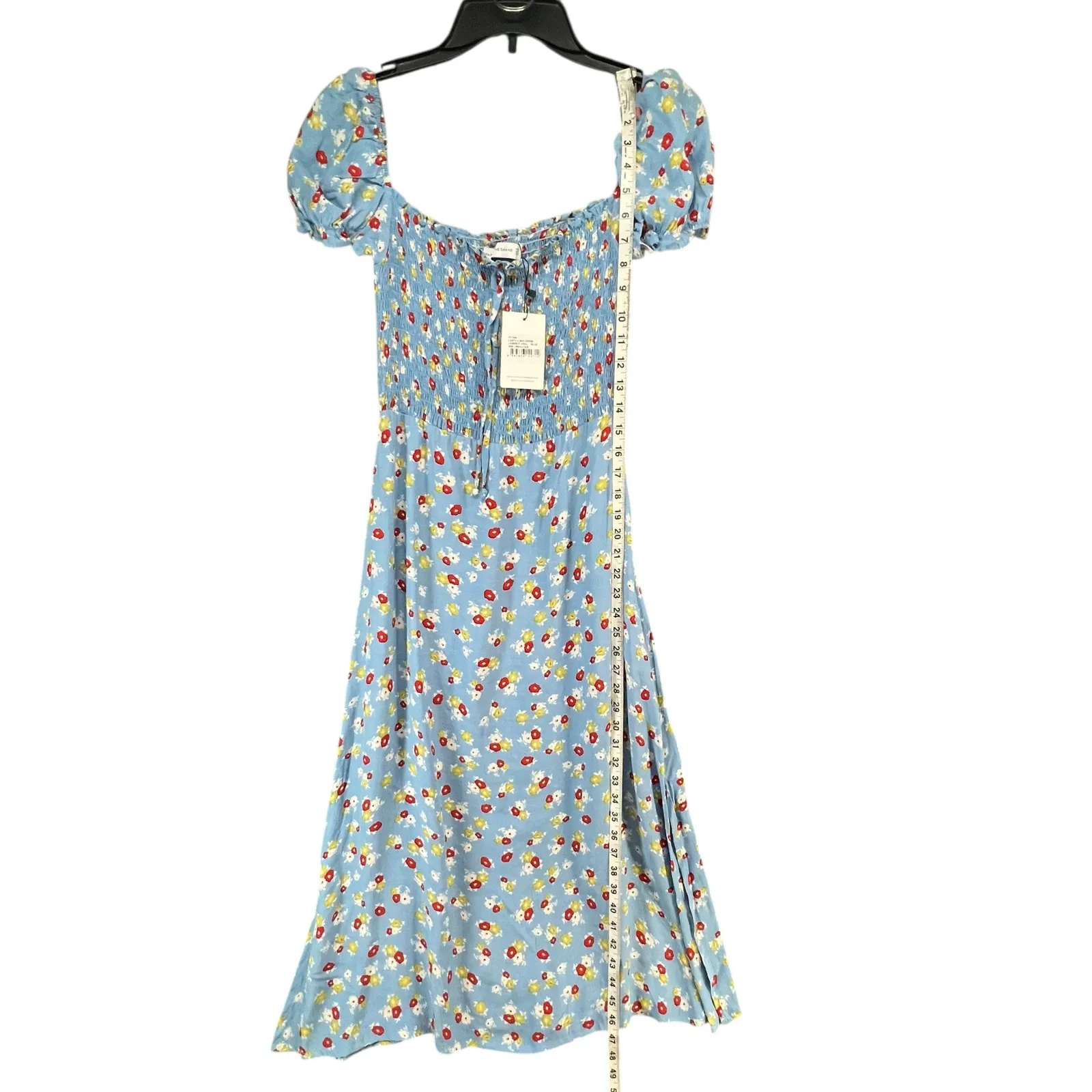 Faithful The Brand Castilo Midi Dress 6 Jasmin Floral Smock Milkmaid Cottage NEW - Image 9
