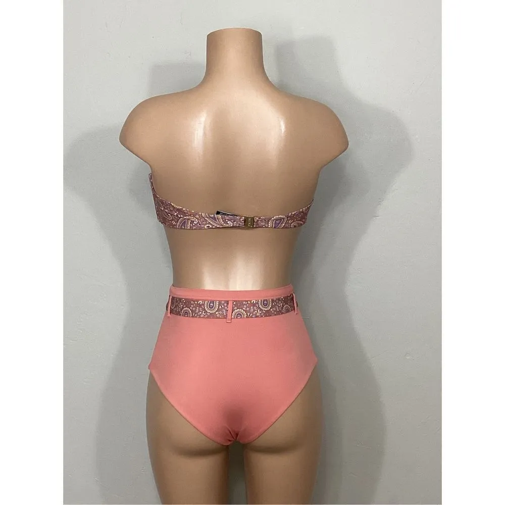 New. Palm high waist and bandeau bikini. Retails $230. 6 - Image 10