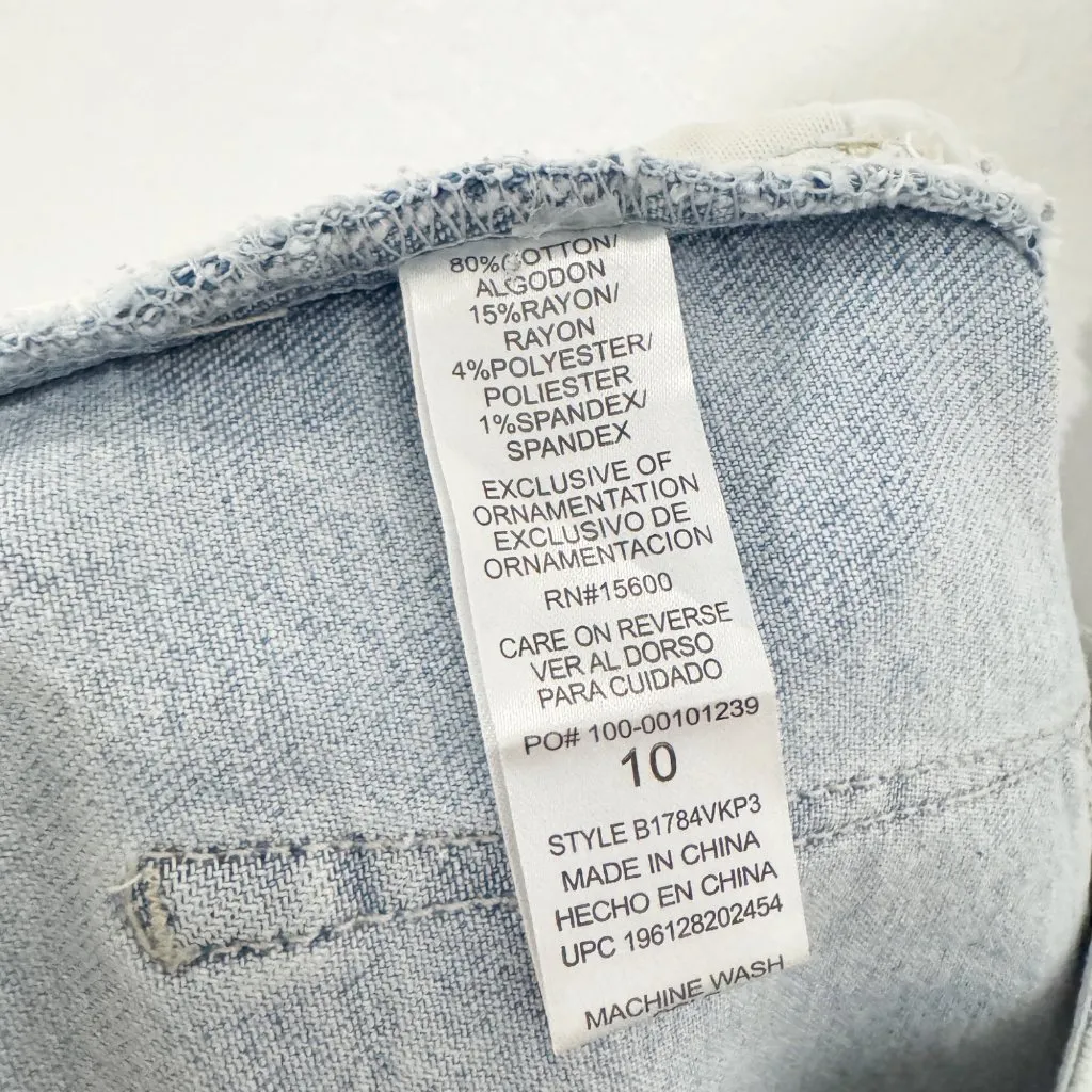 Democracy Absolution Straight Leg Jeans Light Wash Blue Size 10 - Image 6