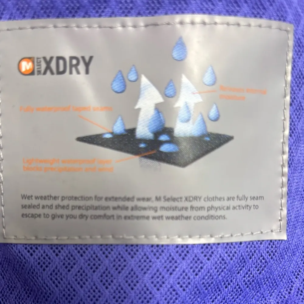 Merrell Nova Purple Select XDry Hooded Waterproof Hiking Rain Jacket M - Image 6