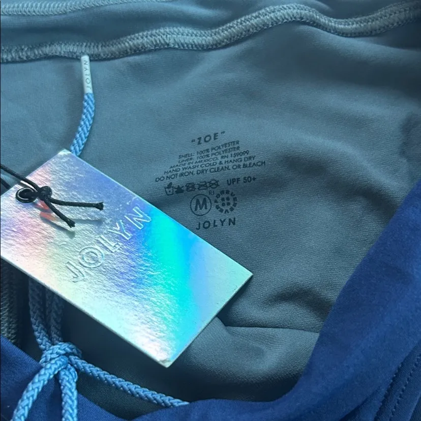 $45 NWT JOLYN ZOE BIKINI BOTTOM in Navy M Blue Size M - Image 3