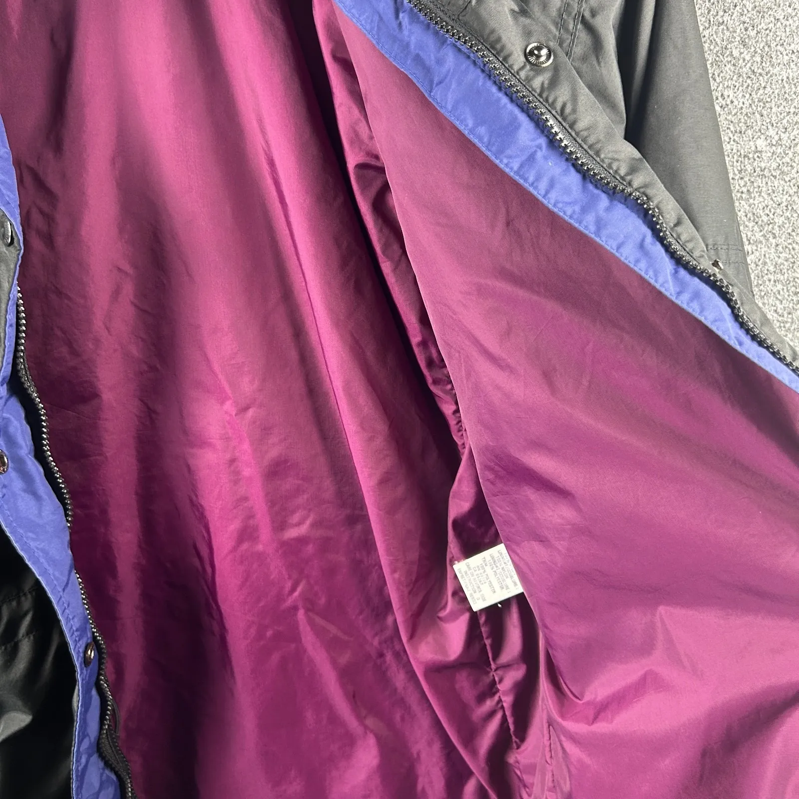 Vintage‎ 90's Columbia Women's Snowy Range Windbreaker Jacket Purple Black Small - Image 11