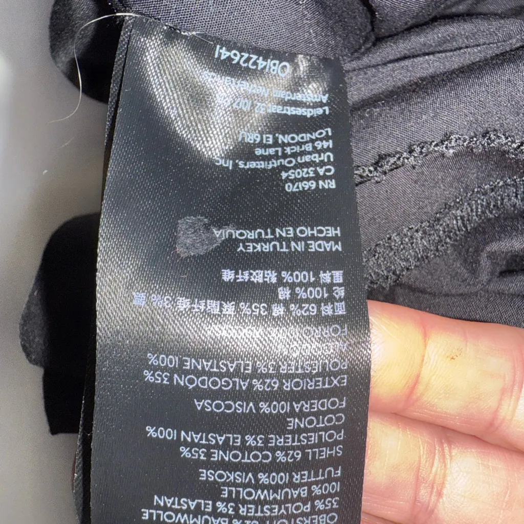 ANTHROPOLOGIE Maeve Puff-Sleeved‎ Sweetheart Mini dress Black Small - Image 7