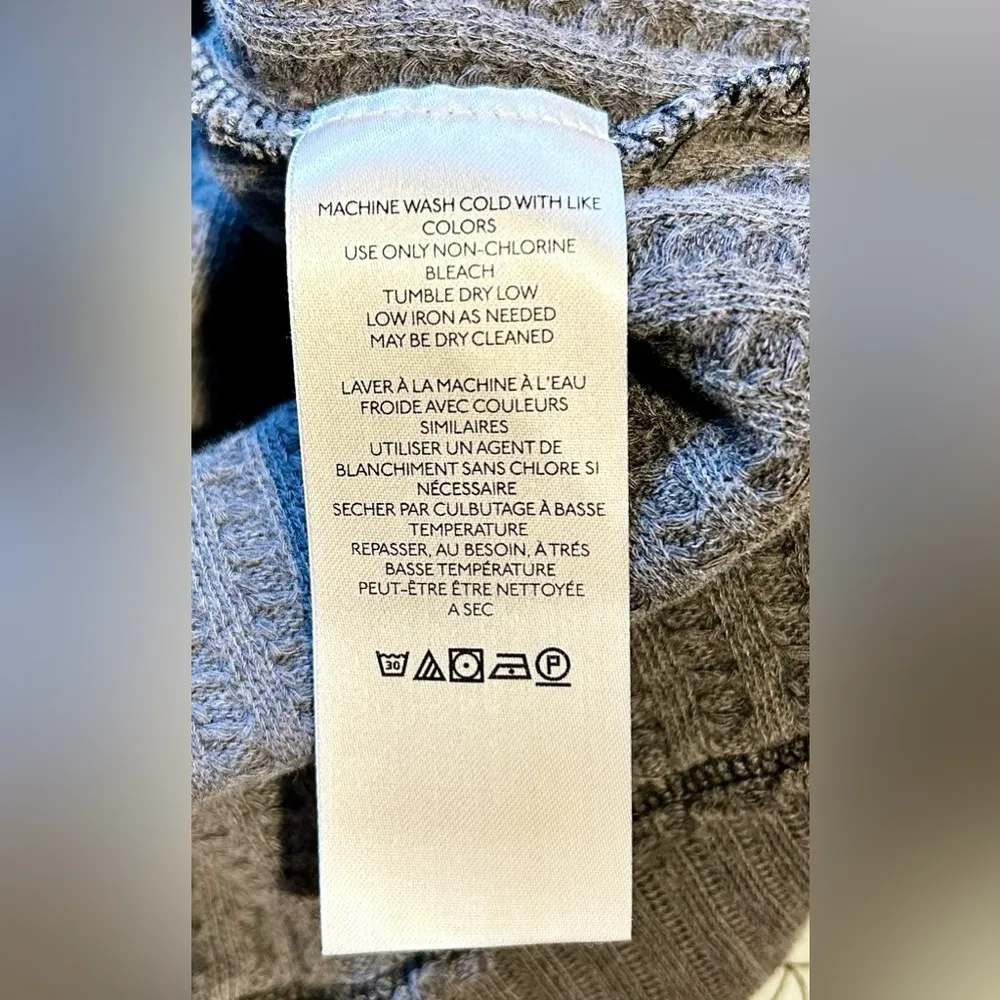 WE THE FREE Magic Oversized V-Neck Exposed Seam Thermal in Black(charcoal) Sz L - Image 12