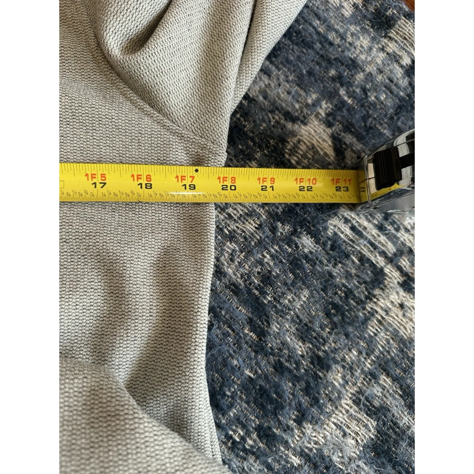 The North Face Knit Stitch Fleece Hoodie Women Medium Gray Active Outdoor Hike - Image 7