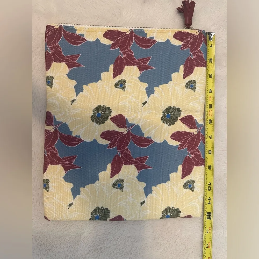 Floral Canvas Reversible Fold Over Clutch Handbag - Image 6