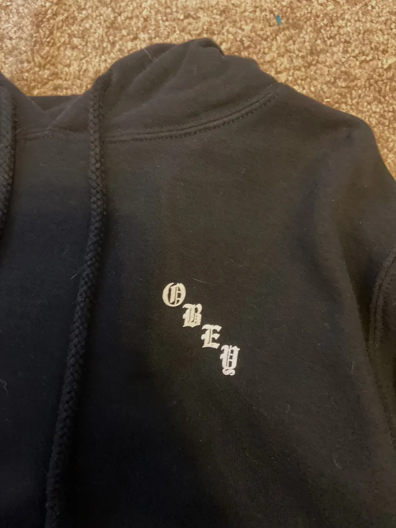 Obey Black Hoodie - Image 4