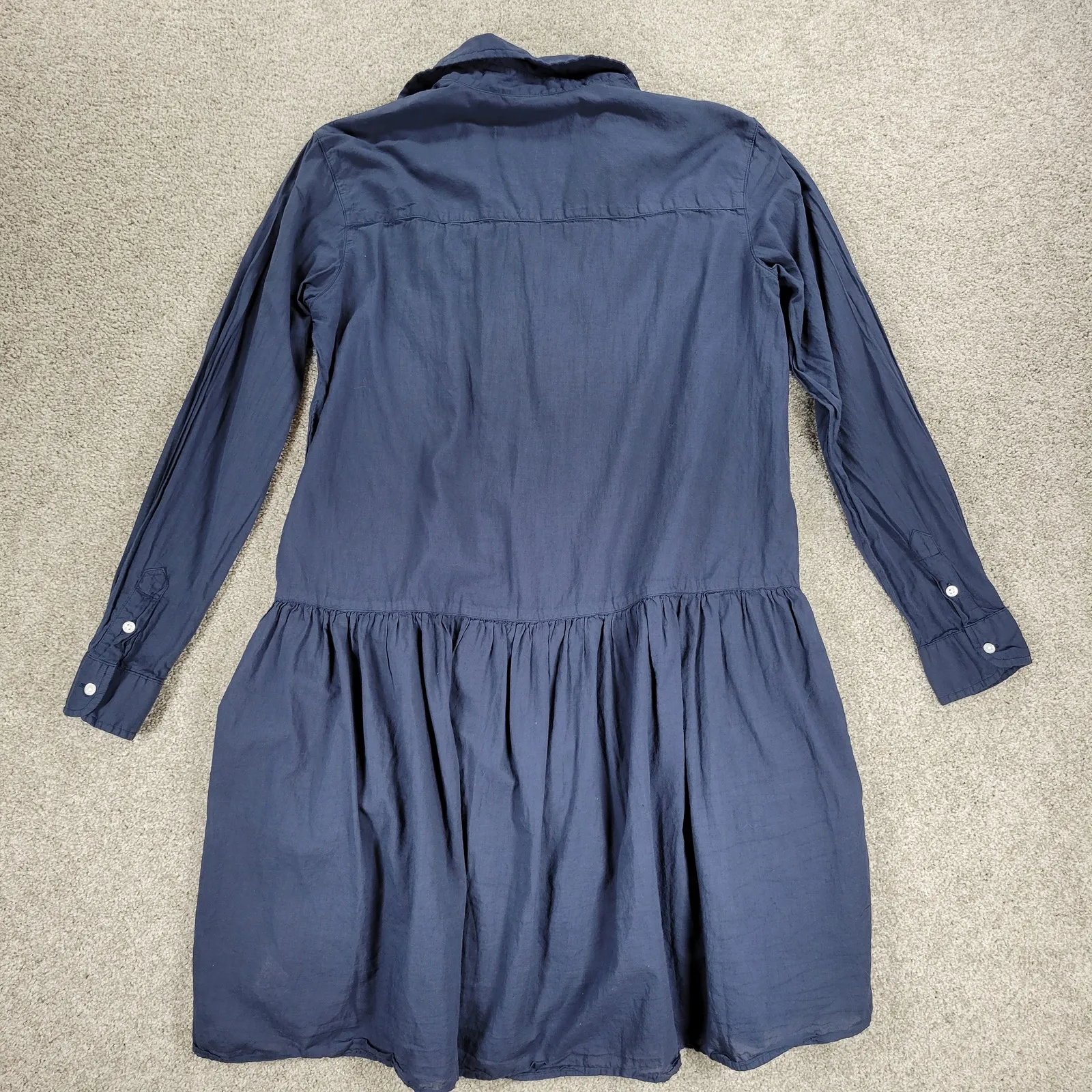 Grayson Changemaker Shirt Dress Womens XS Blue‎ Long Sleeve Cotton A - Image 3