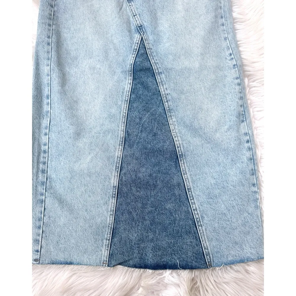 NWT BlankNYC Patchwork Denim Maxi Skirt - Image 6