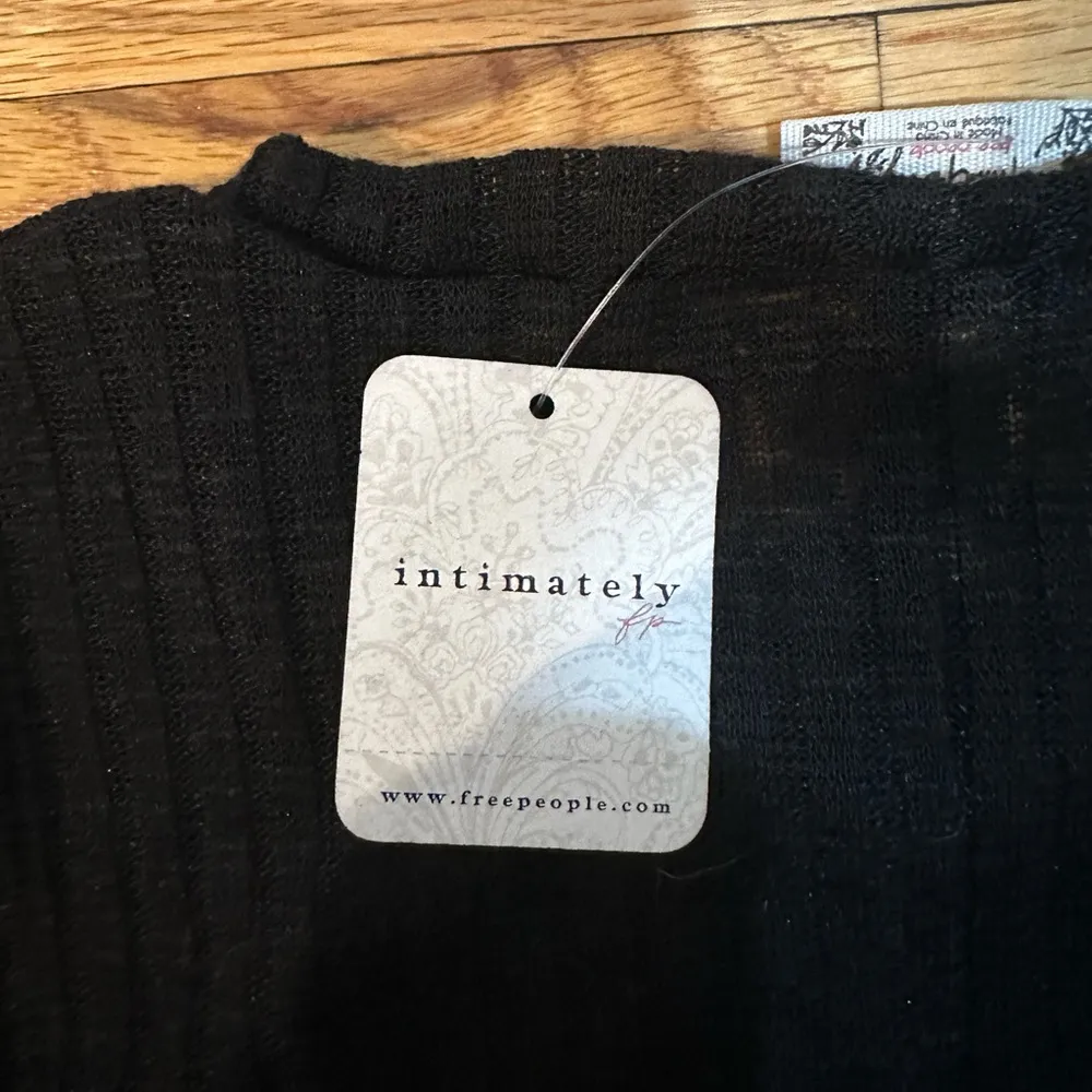 intimately free sheer black shirt - Image 2