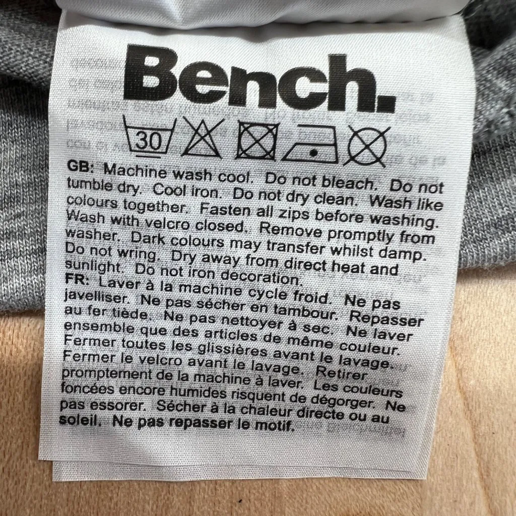 Bench Rollreach Short Sleeve Hooded Jumper Shirt Heather Gray Medium - Image 13