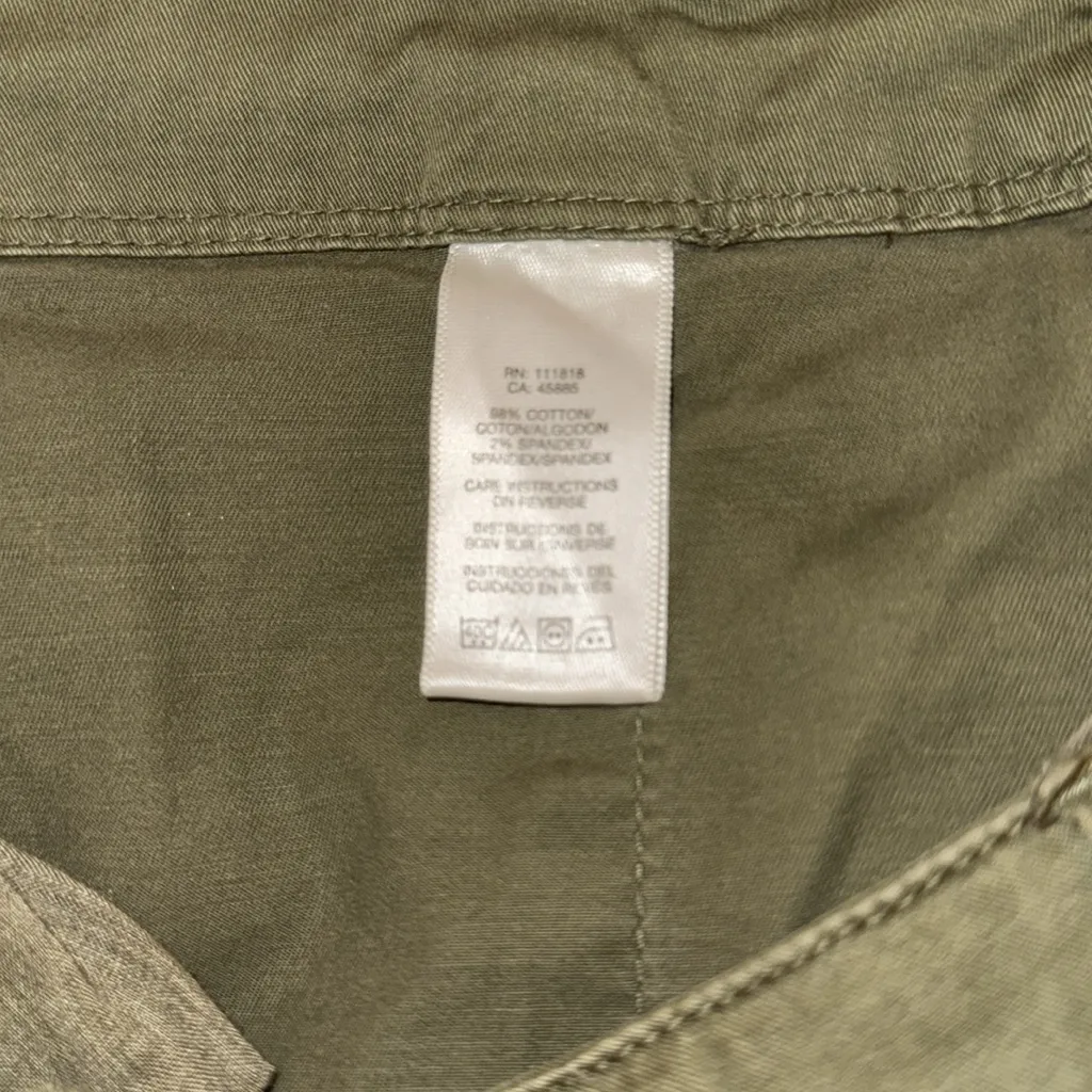 Michael Kors cotton khaki Green Cargo Pants Slim Fit. Multiple Pockets.Size 10. - Image 7