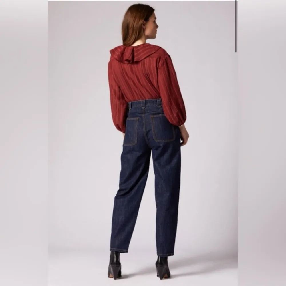 JOIE  Primrose Straight Leg Denim Pant trouser pleated JEANS SZ 30 - Image 3