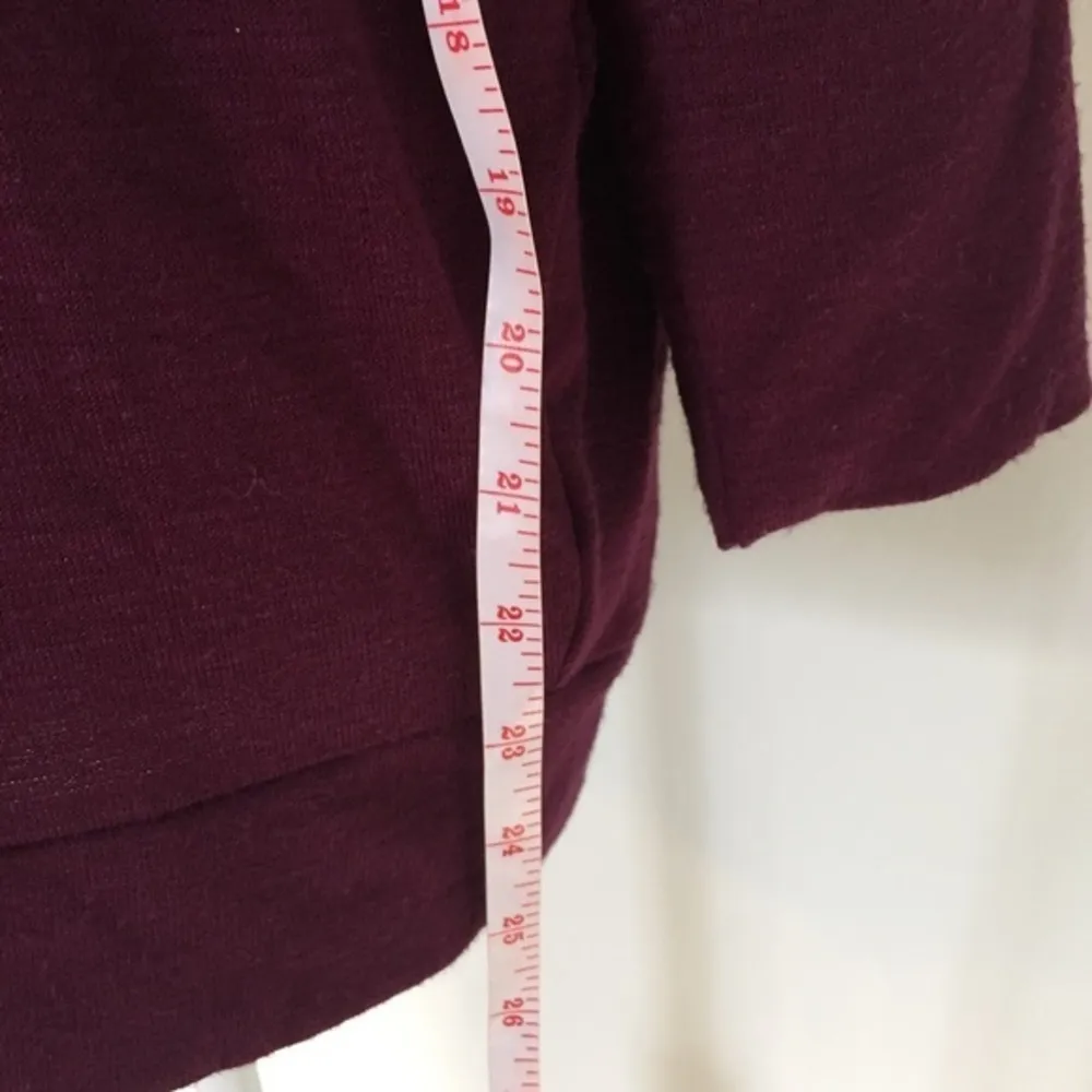 Dark Purple Long Sleeved Loose Soft Sweater Top - Image 4