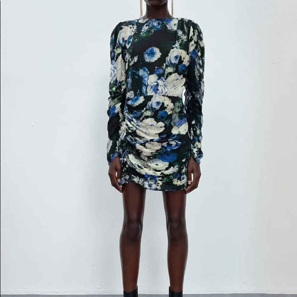 ZARA BLOGGER FAVORITE FLORAL PRINT DRESS - Image 7
