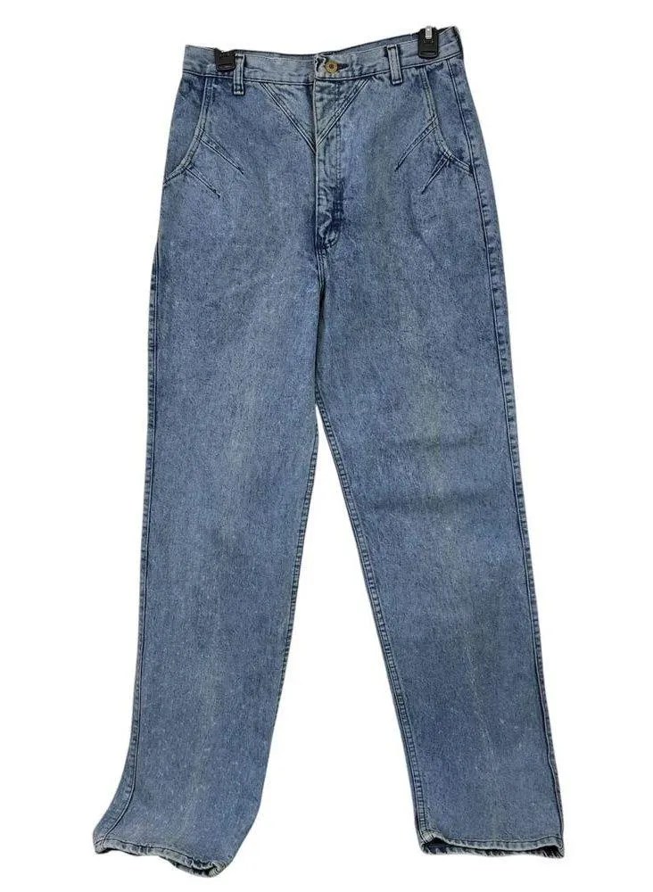 Wrangler Bareback Jeans Vintage Size 15 Acid Wash Western Rodeo 80s Punchy - Image 3