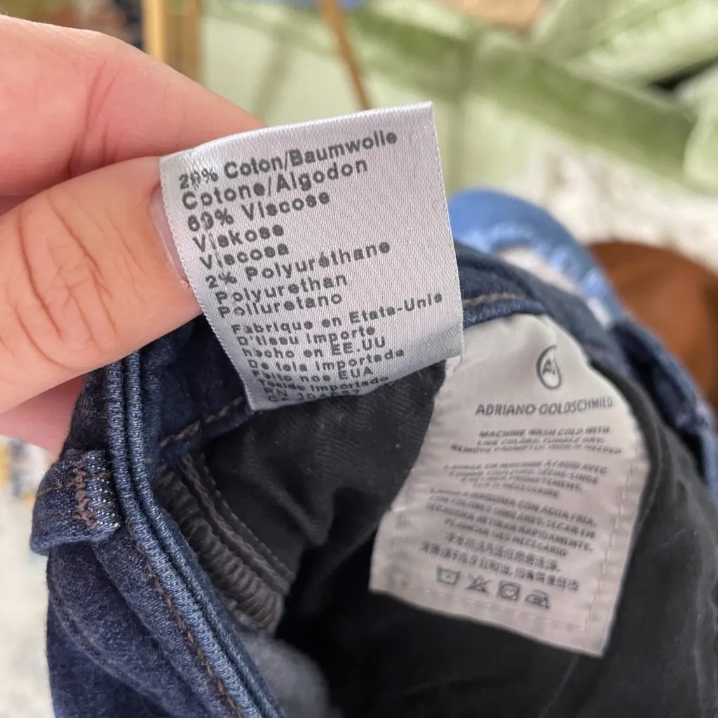 AG Adriano Goldschmied The Leggings Size 27 Super Skinny Jeans Dark Wash - Image 10