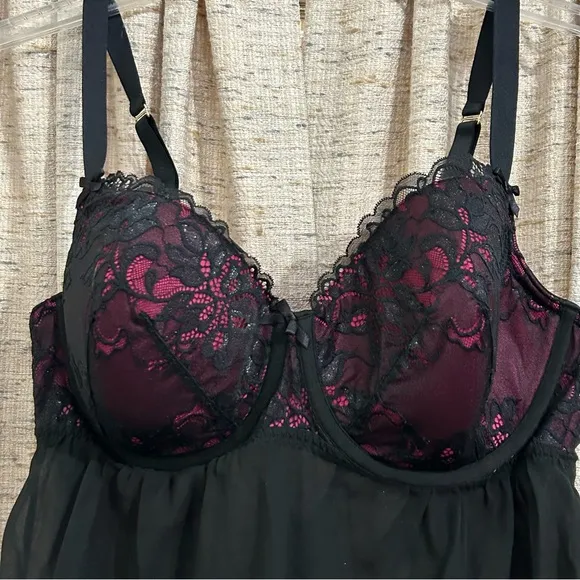 Cacique Underwire Babydoll Nightie - 40 DD - Image 2