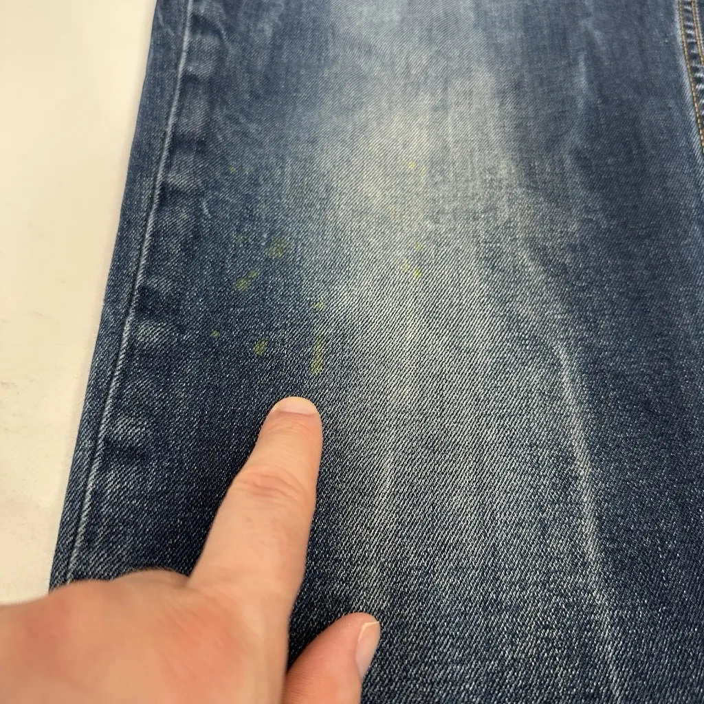 Levis 514 Jeans Womens 34x30 Blue High Rise Dark Wash Y2K Denim  100% Authentic - Image 10