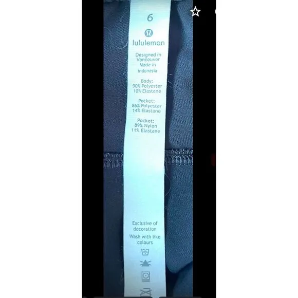 Lululemon‎ Womens Drawstring Athletic Jogger Pants Black Size: 6 - Image 3