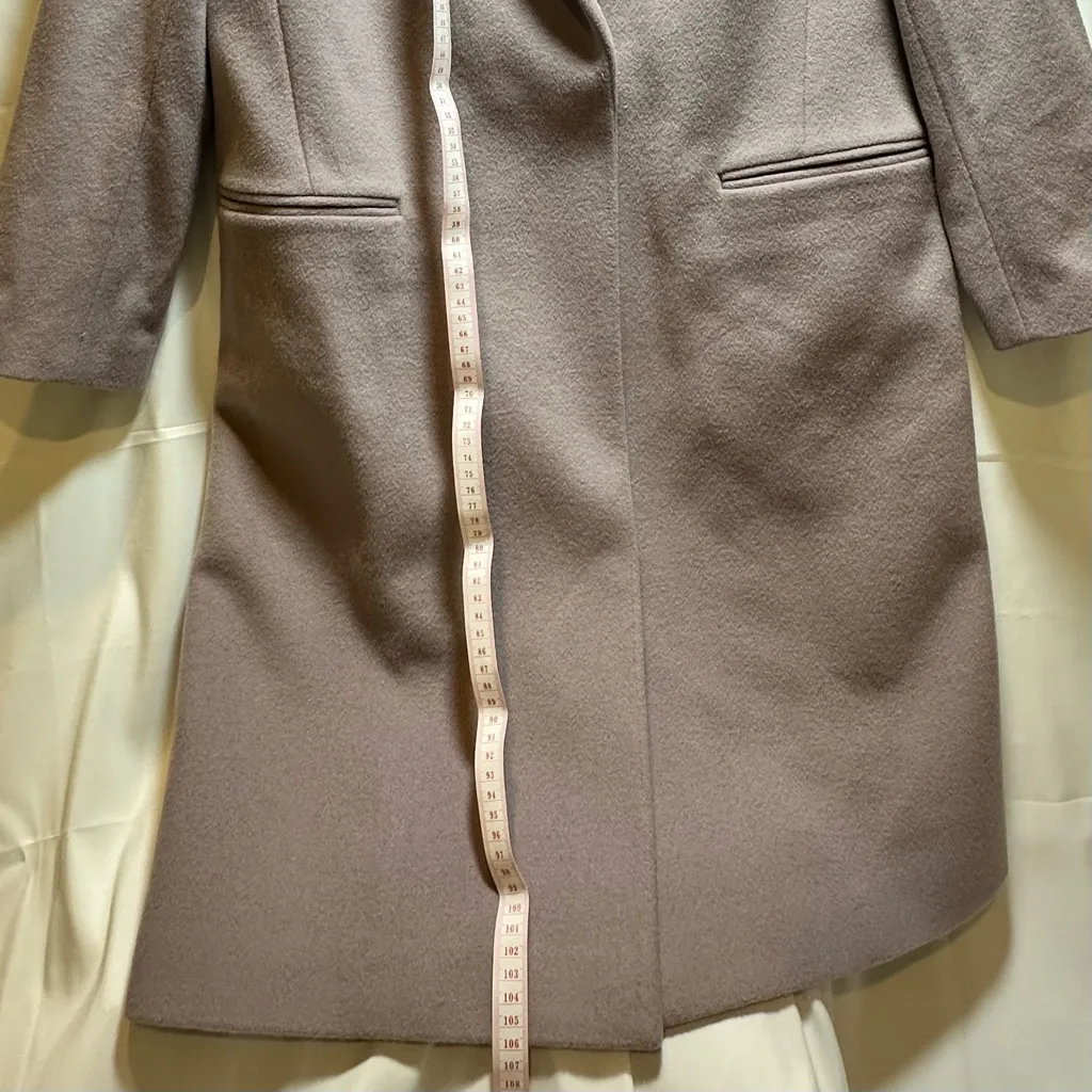 REISS Eva Wool Blend Overcoat in light purple - Image 6