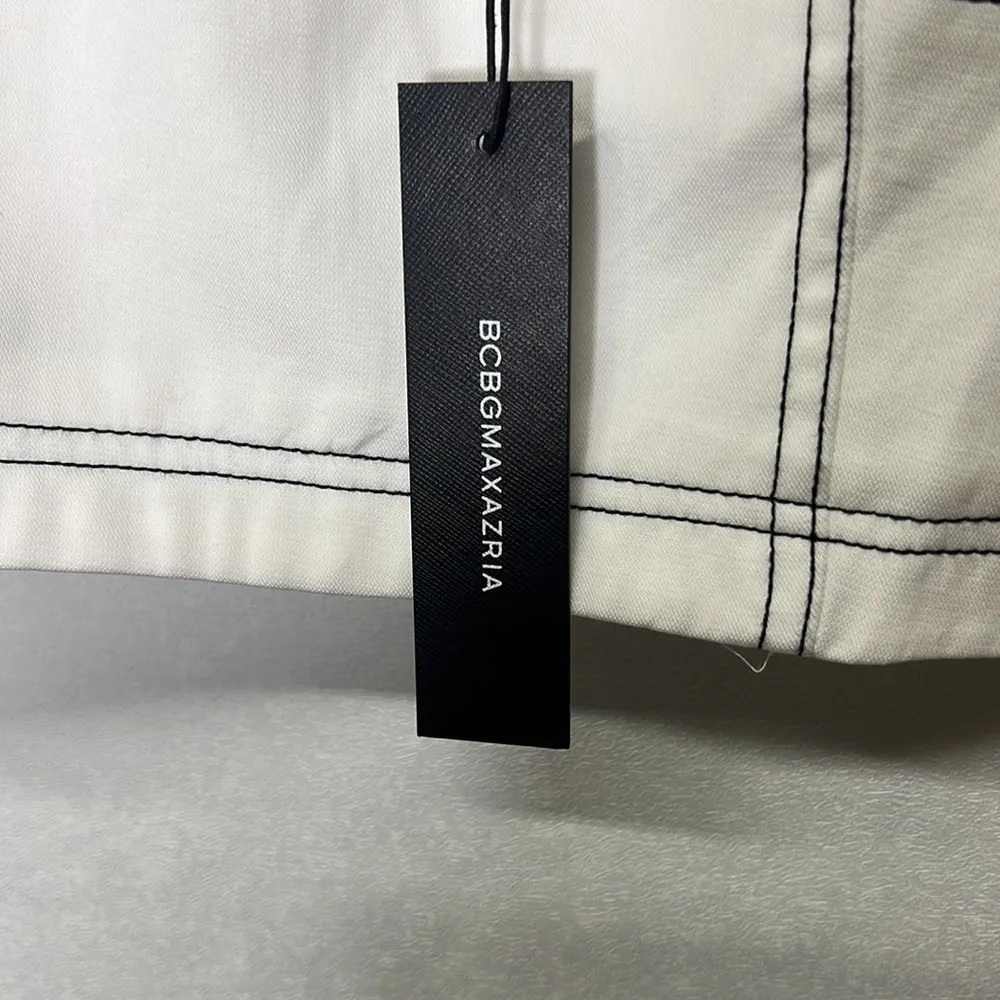 NWT BCBGMAXAZRIA Top-Stitch Crop Top-Large - Image 6