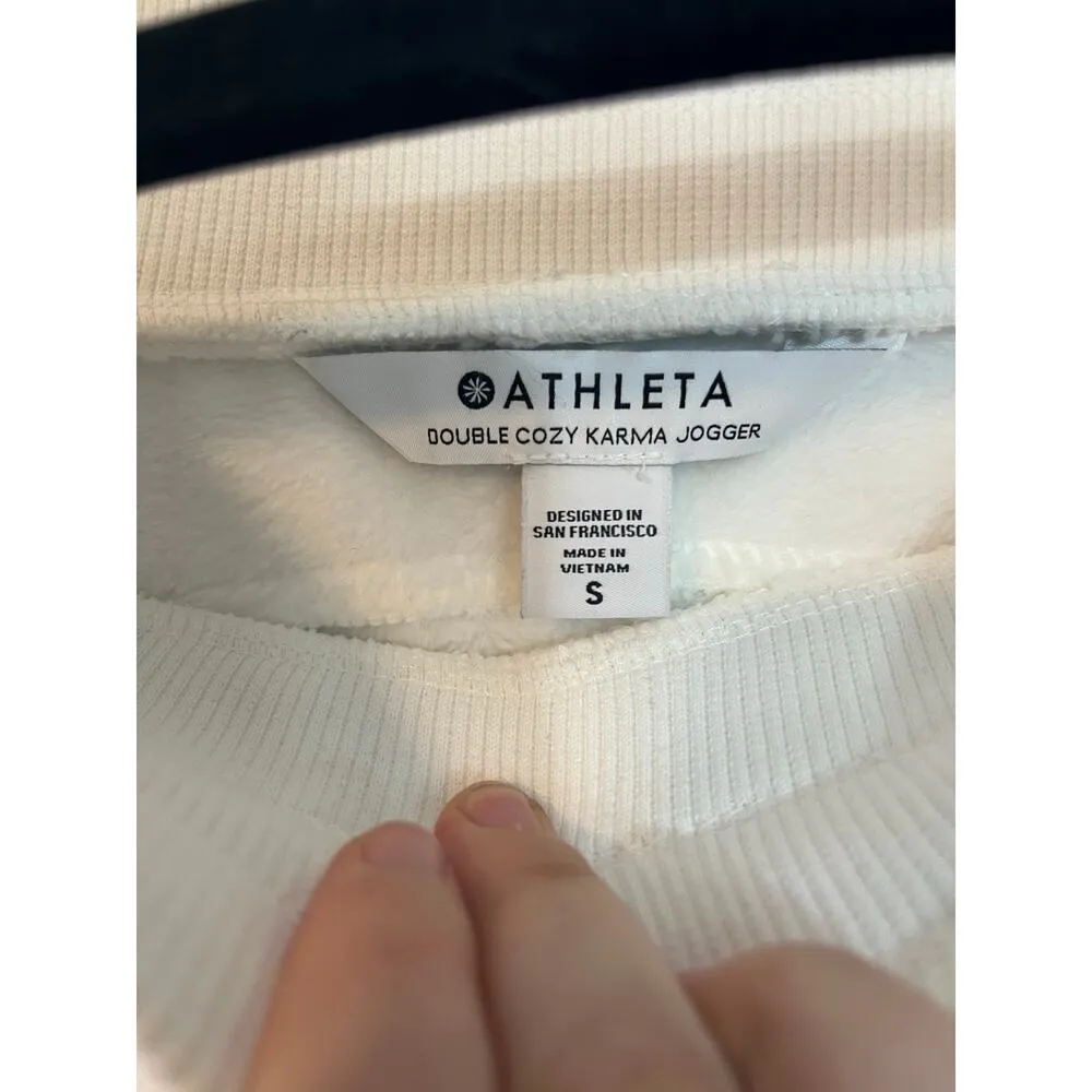 Athleta Double Cozy Karma Joggers white size S - Image 5
