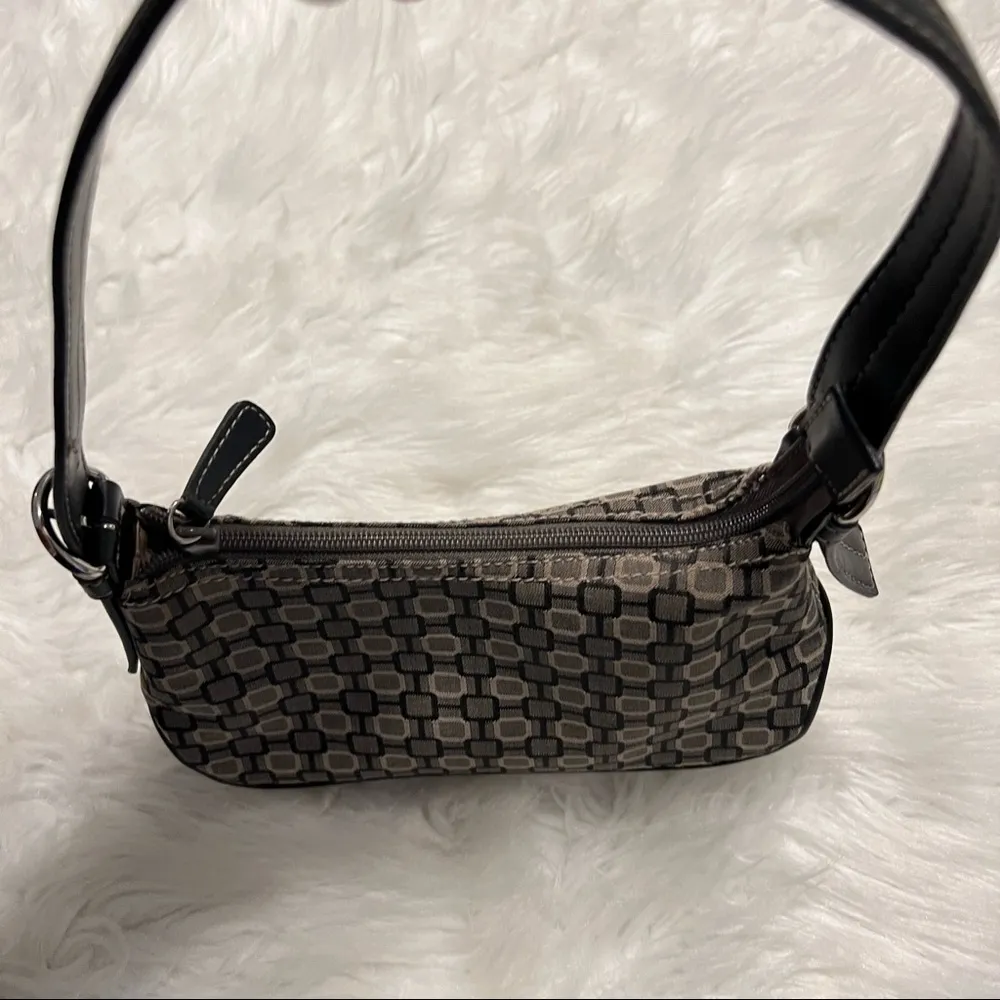 Nine West Small Purse Shoulder Bag single strap black gray - Image 2
