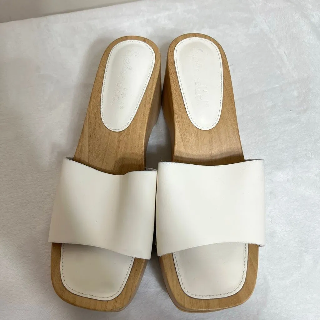 Splendid Bree White Platform Sandals Studded 9.5 Women - Image 2