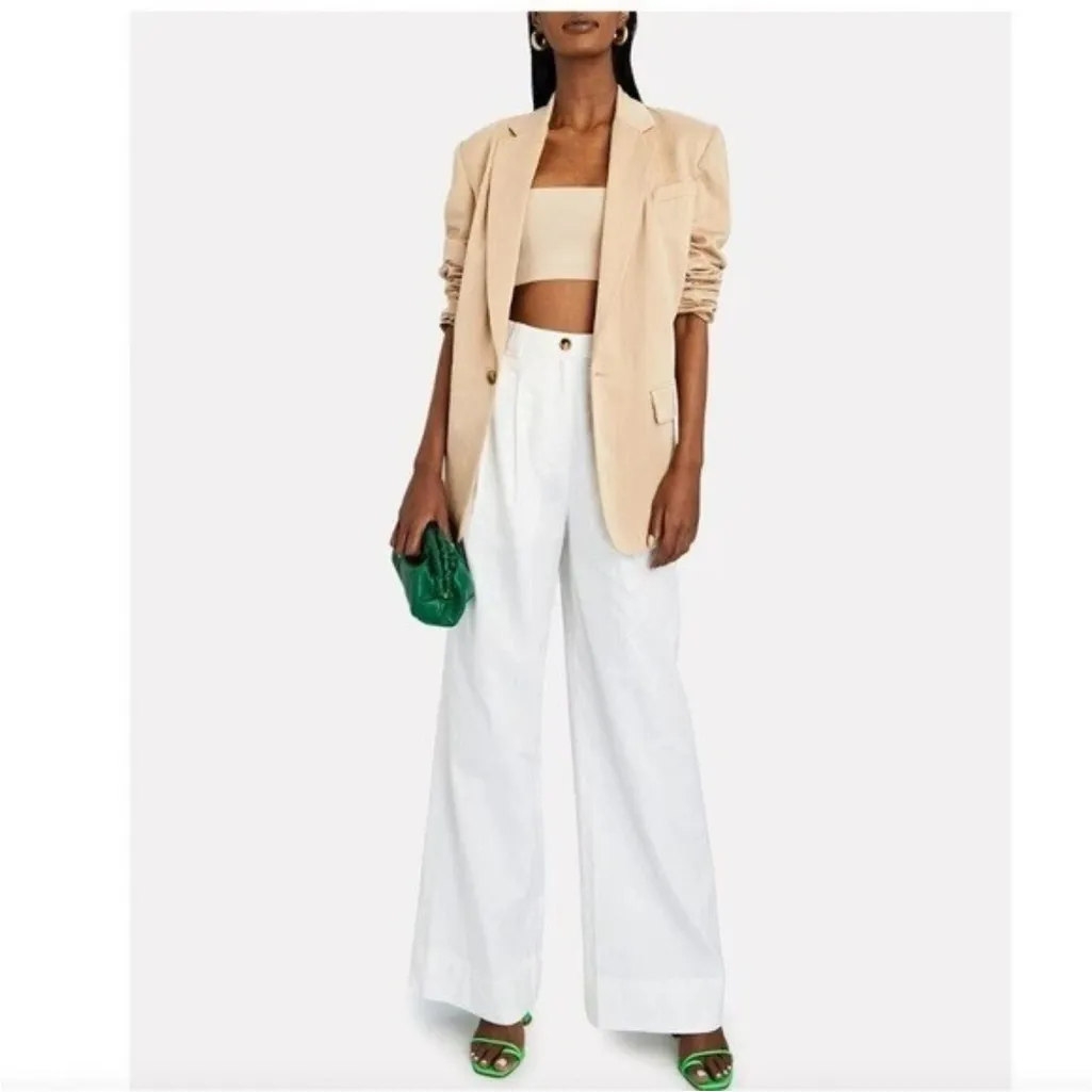 A.L.C. Light Tan Cropped Knit Top XS - Image 2