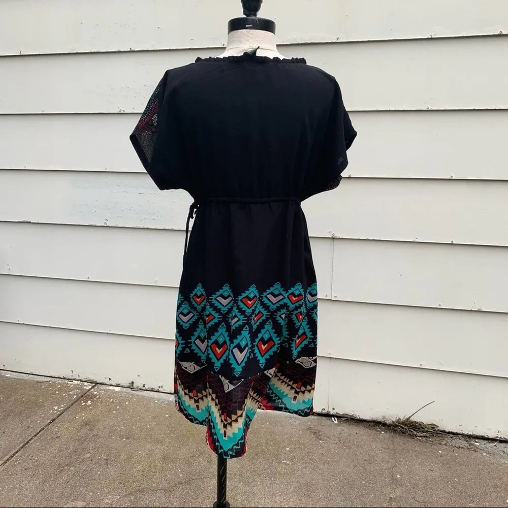 O’Neill wrap front boho slinky southwestern dress - Image 4