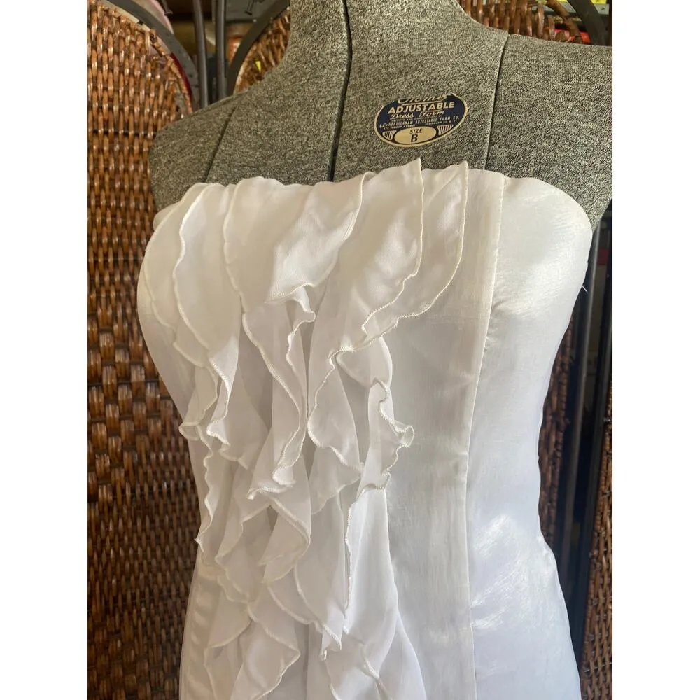 Size M-L//Vintage 90s Jessica McClintock Wedding Rehearsal/Reception Mini Dress - Image 2