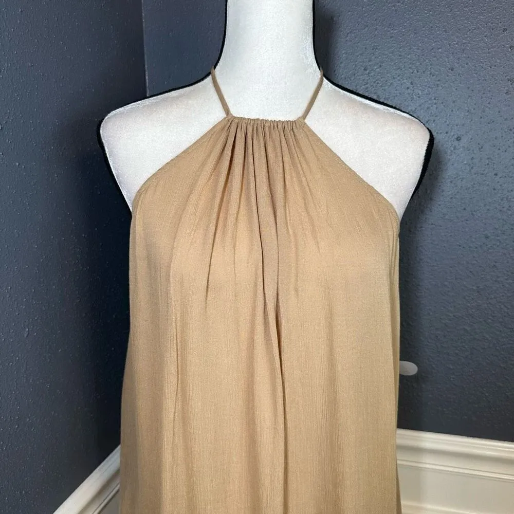 Camila Coelho Diara Halter Tunic Tan - Image 5