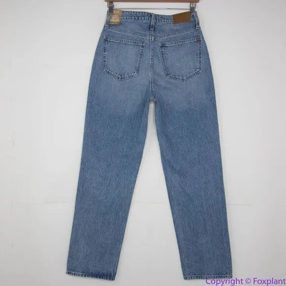 NEW Madewell The Curvy Perfect Vintage‎ Straight Jean in Seyland Wash, 26 - Image 7