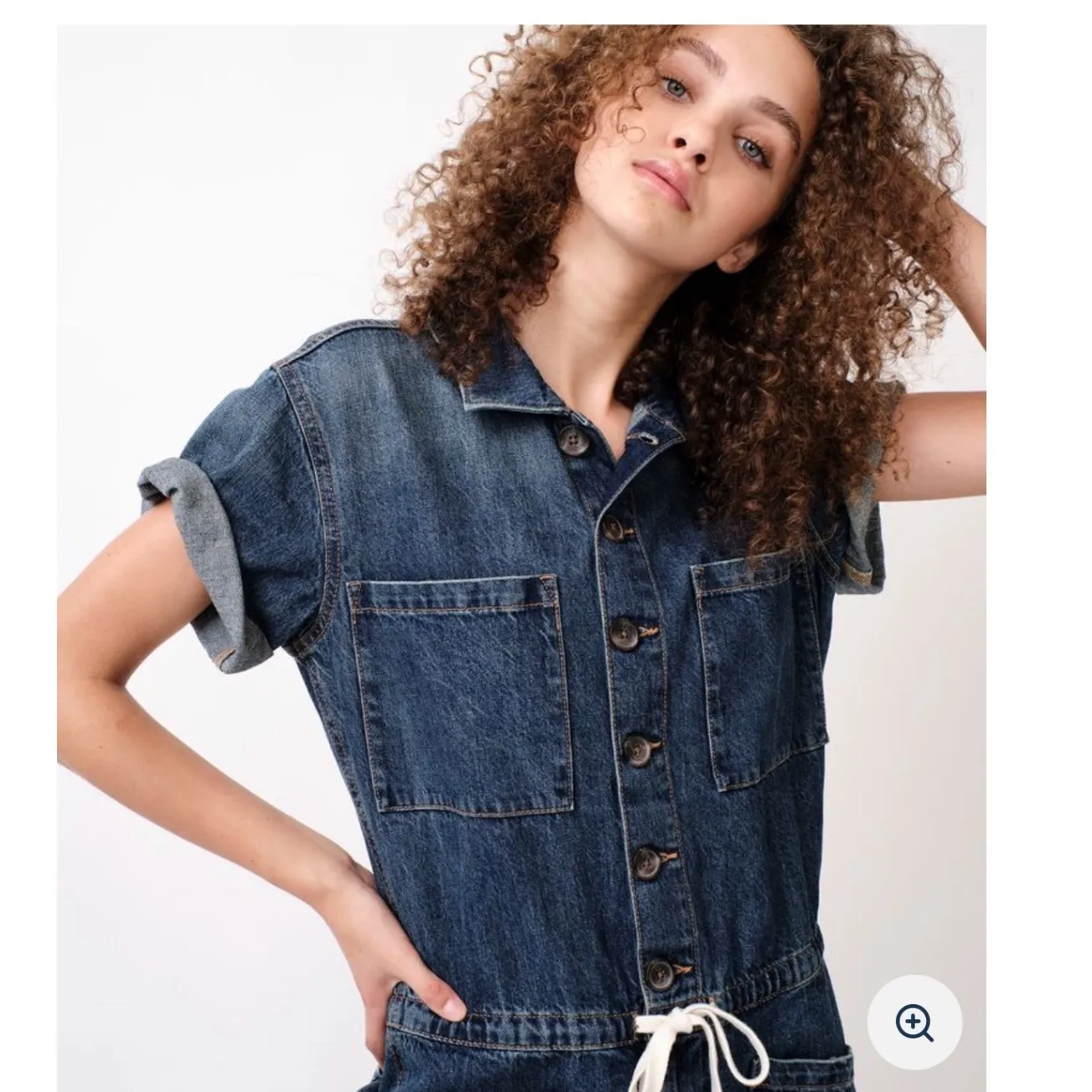 Aeropostale Denim Flight Suit‎ Romper SZ XS - Image 3