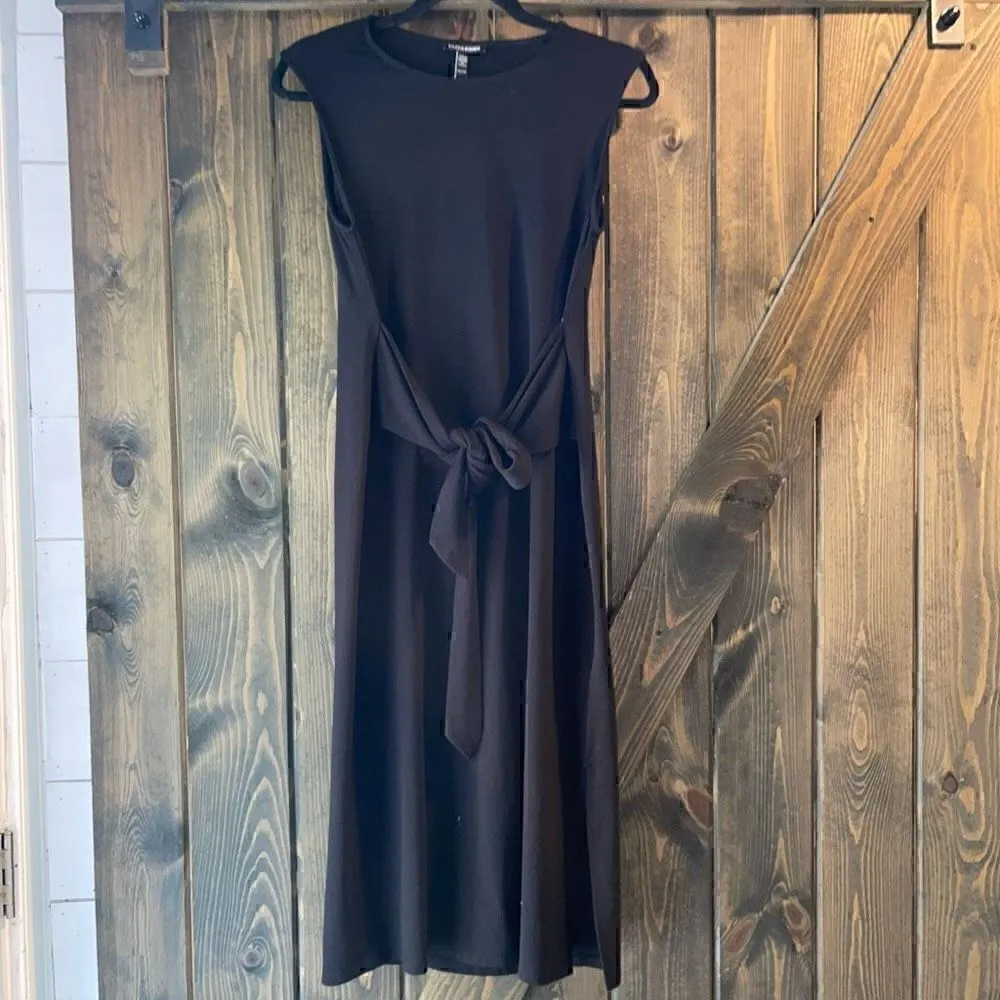 NWT Eileen Fisher Jersey Knit Tie Front Dress - Image 3