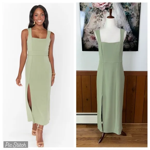 Pretty New Show Me Your Mumu Eden Crepe MIDI Dress! - Image 2