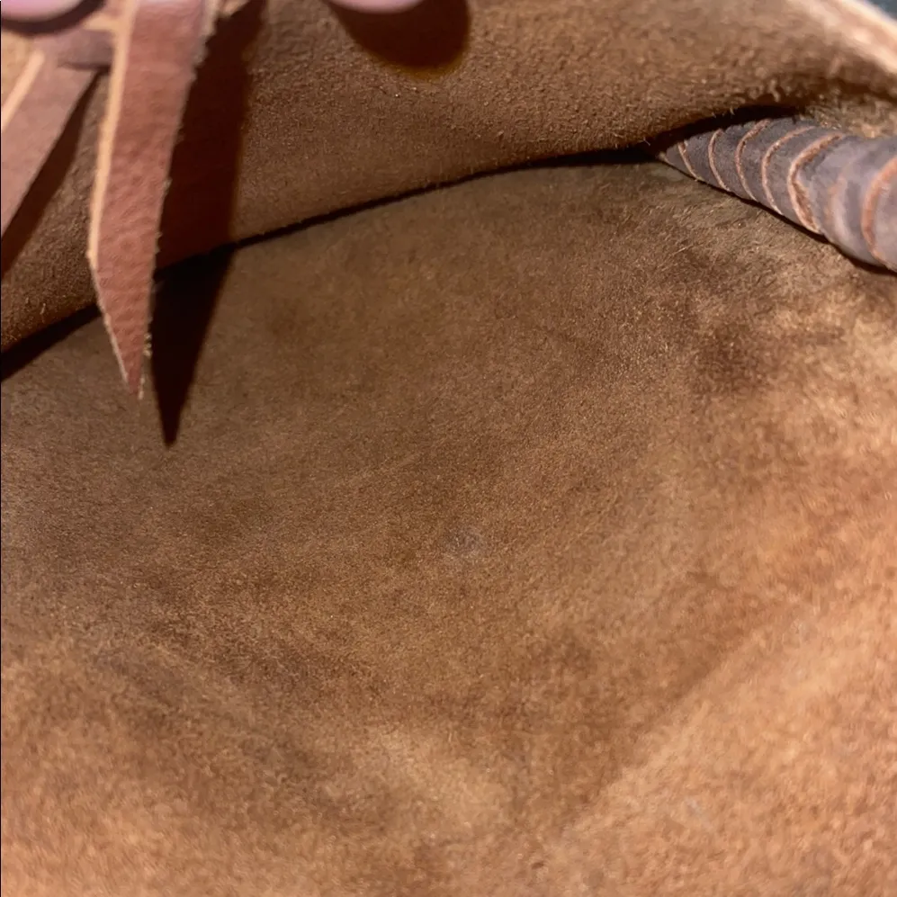 Brown Leather Jimmi Wz Fringe Crossbody Bag NWOT - Image 4