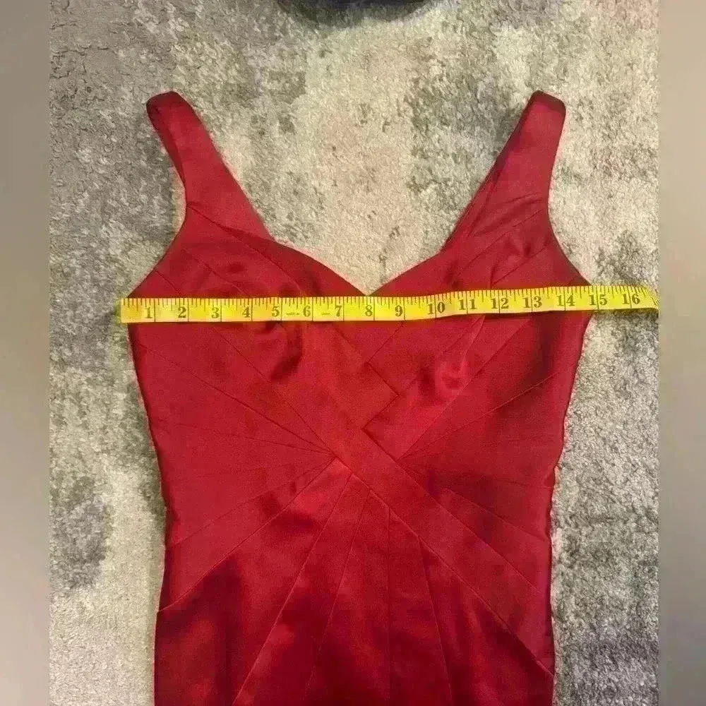 Womens Red Max and Cleo Dress - Image 5