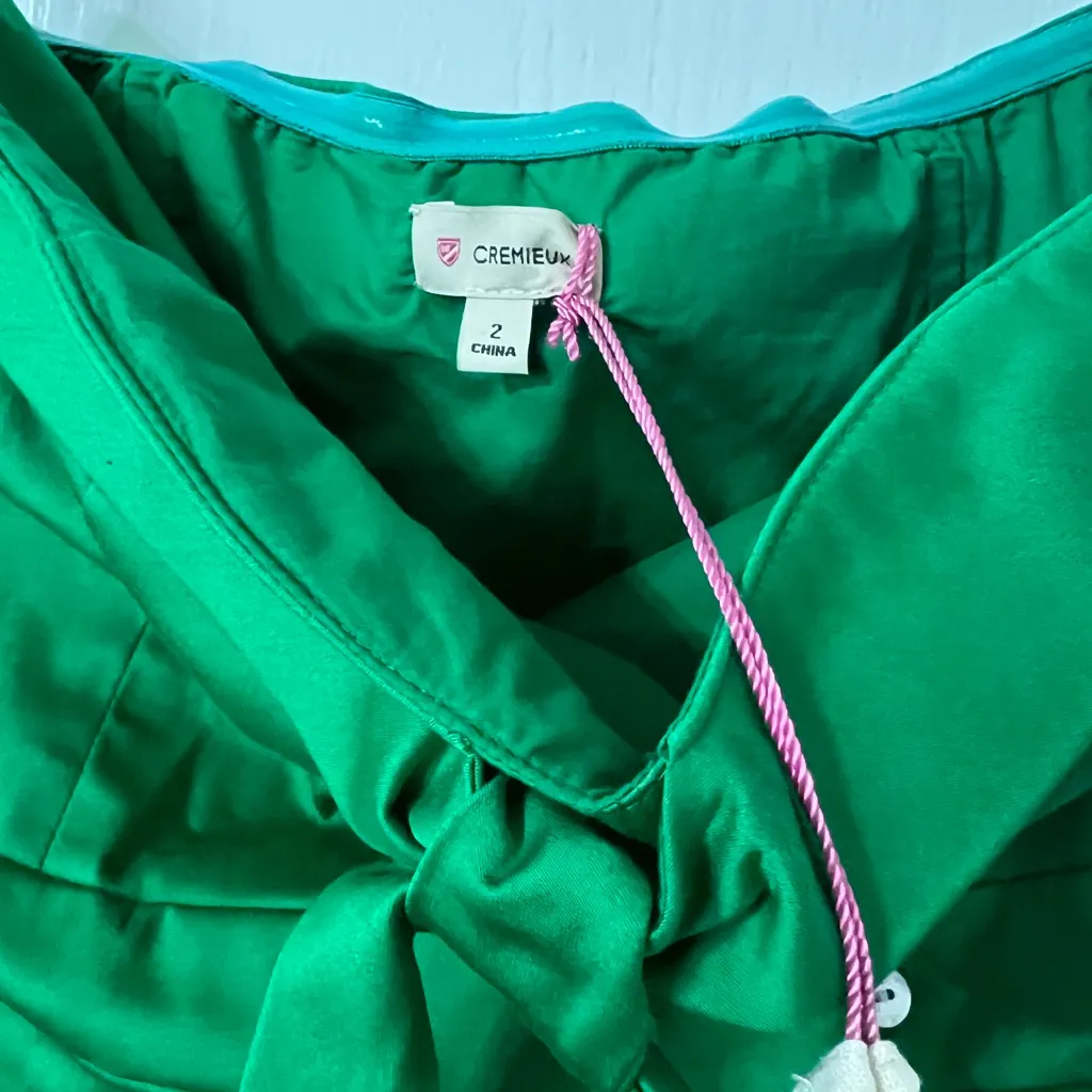 Daniel Cremieux Vibrant Green Strapless Dress - Image 3