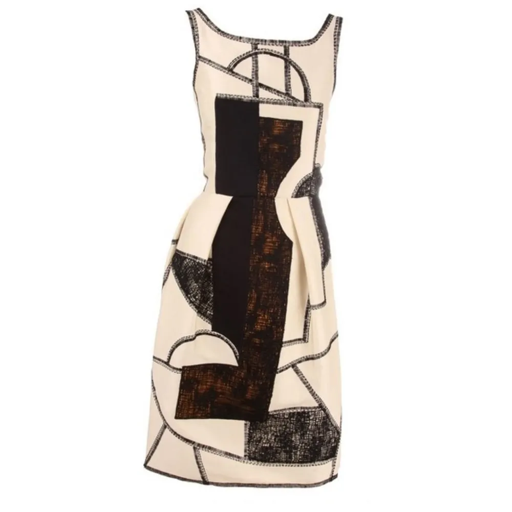 NWOT Oscar de la Renta Abstract Patterned Dress - Image 2