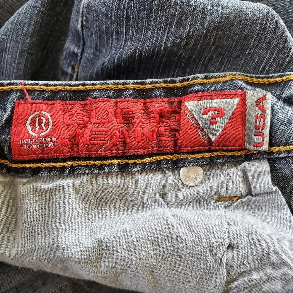 Guess  Stretch Denim Blue Bootleg Jeans 31 - Image 6