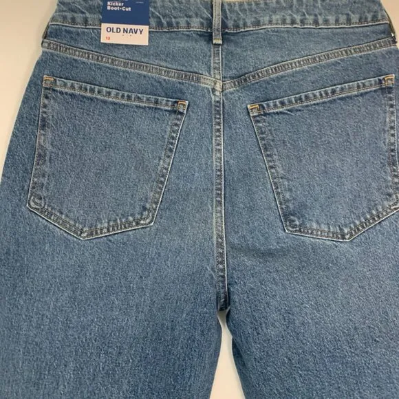 Old Navy Kicker Boot Buttonfly NWT Sz 12 Hi Rise - Image 2