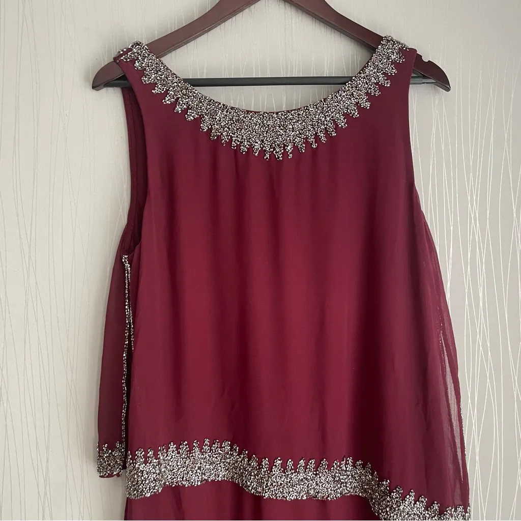 J Kara Holiday Dress Red Size 16 - Image 4