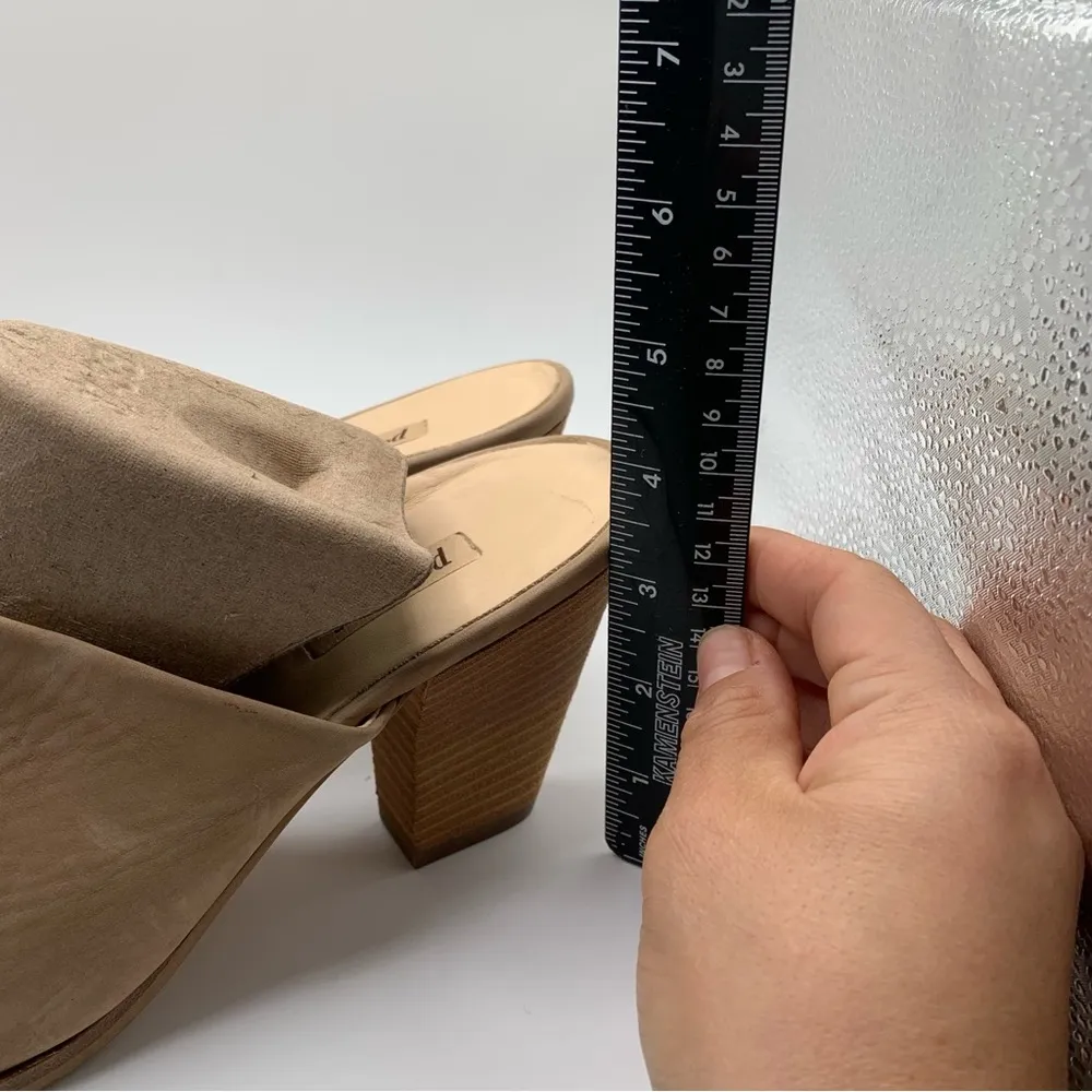 Paul Green Vonda Mule Shoes Women's 8 UK / 10.5 US Tan Nubuck Leather Clog 2165 - Image 4