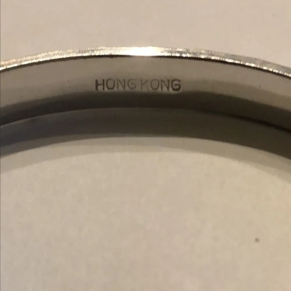 Pastelli RGP Rolled Gold Plated Silver Tone Hinged Bangle Bracelet - Image 7