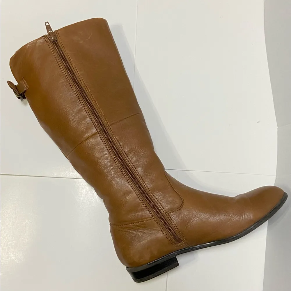 Leather Knee High Riding Boots - Image 5