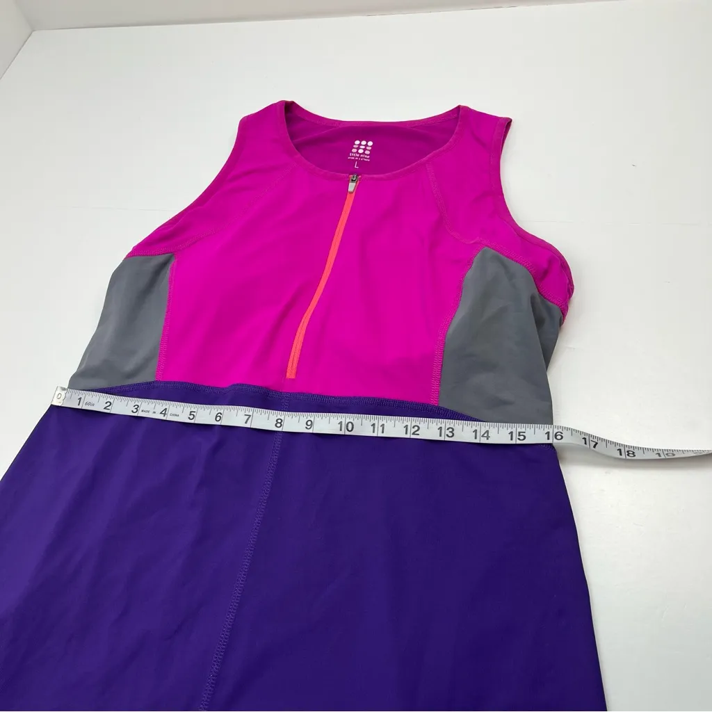 Title Nine Pink Purple Color-block‎ Sleeveless Athletic Dress Womens Size Large - Image 4