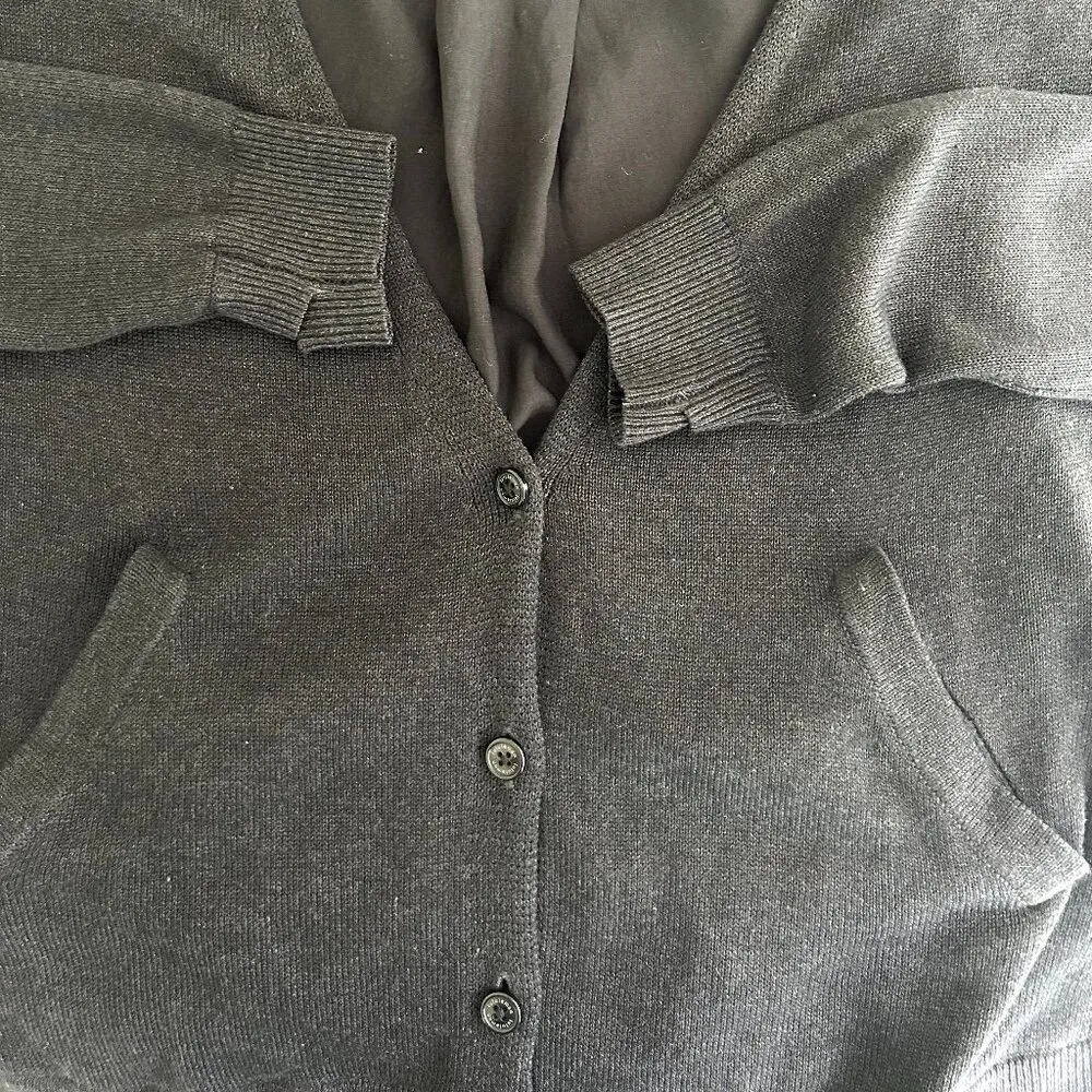 Lululemon Cardi In The Front Heathered Black / Black Size M - Image 9